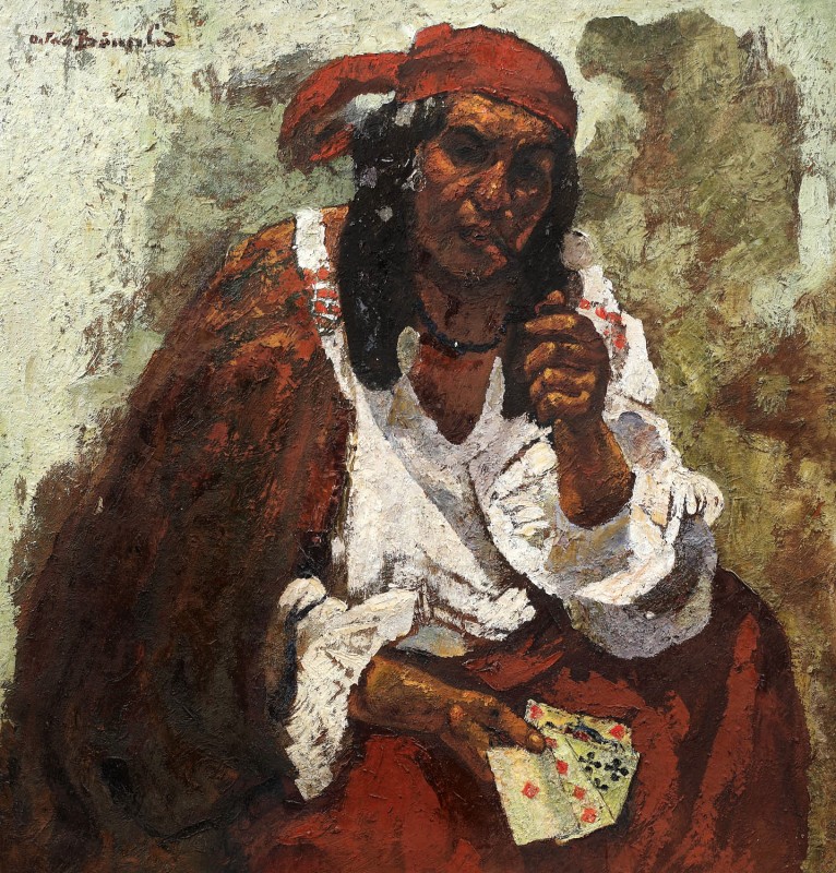 "Pictură. Figură / semifigură" by Octav Băncilă