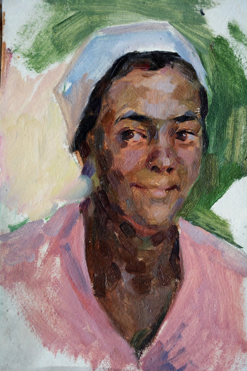 "Pictură. Portret" by V Koryakin