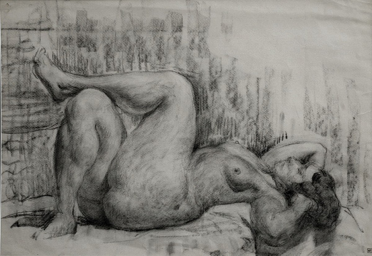 "Drawing. Nude" by Ilya Mashkov