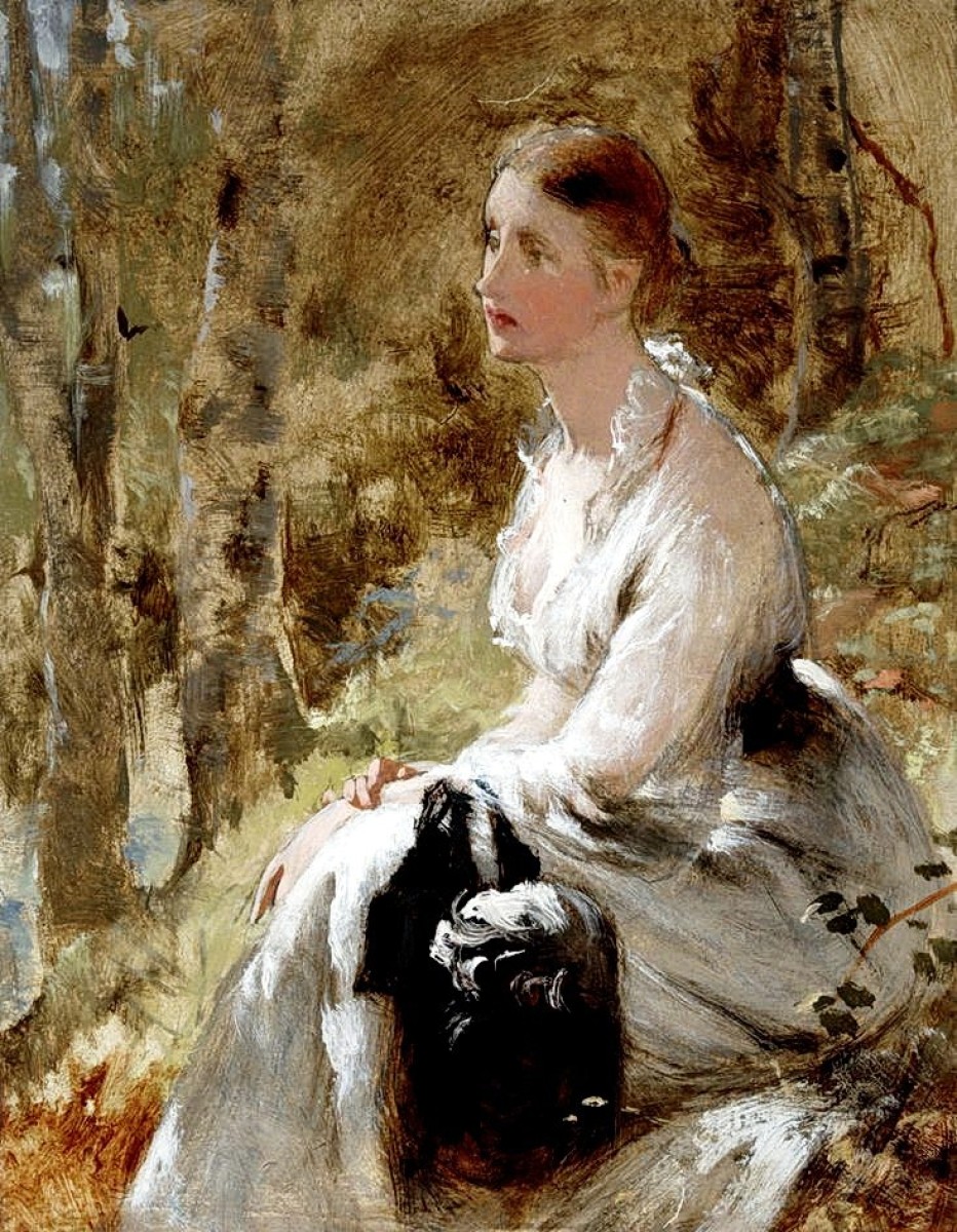 "Pictură. Figură / semifigură" by George Elgar Hicks