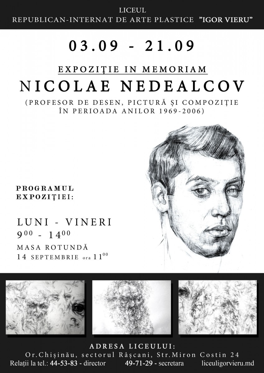 Exhibition in Memoriam of Nicolae Nedealcov