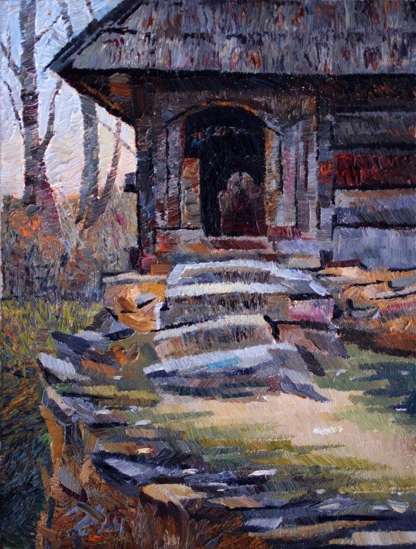 "Painting. Pleinair. Pleinair romania" by Daniel Ceban, oil on canvas