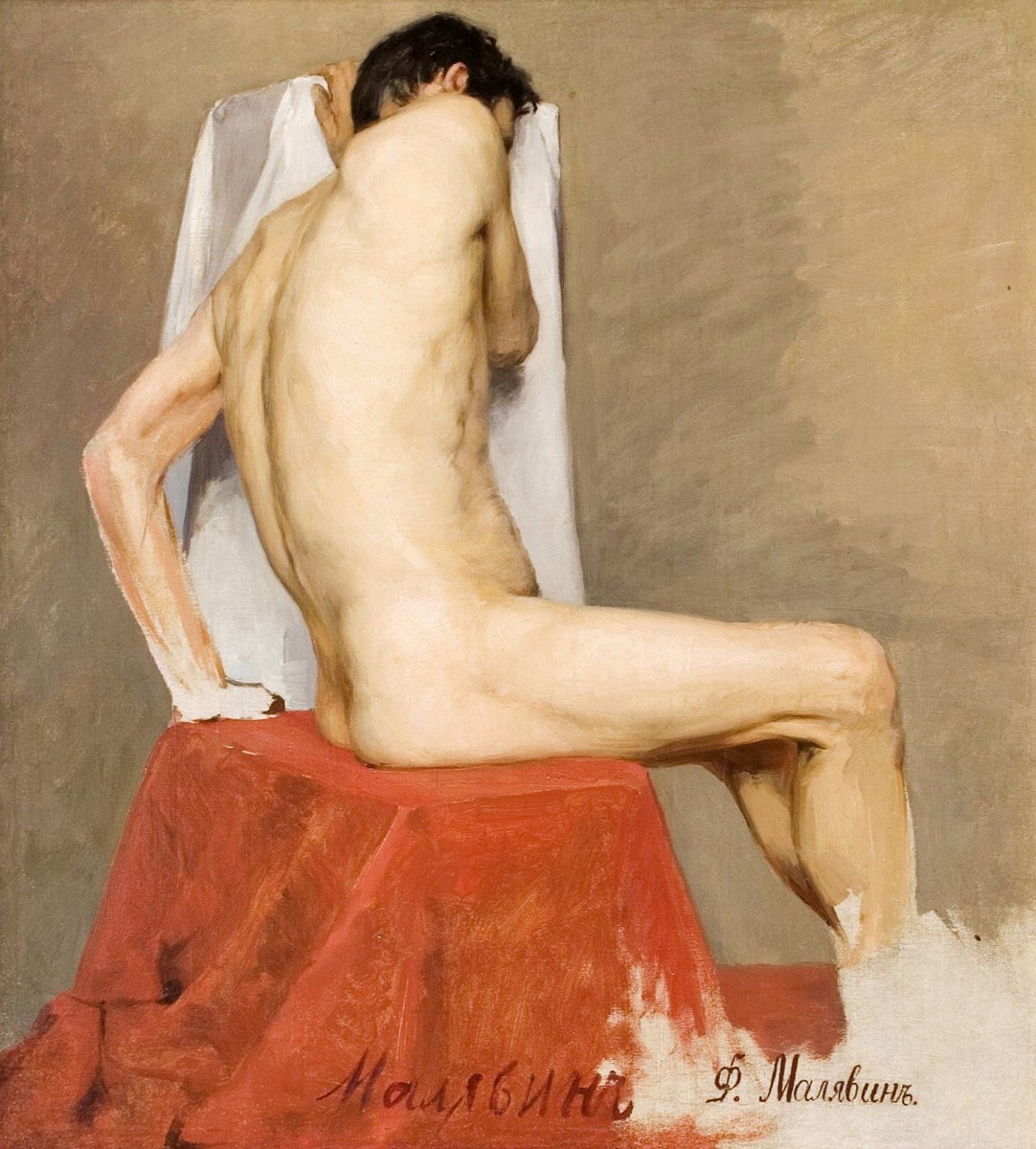 "Painting. Nude" by Filipp Andreevich Malyavin