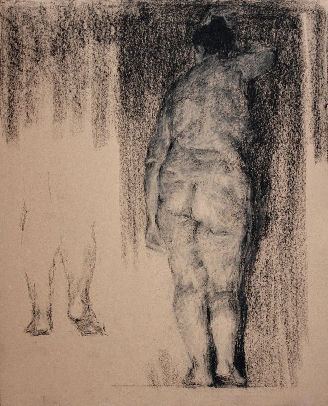 "Desen. Nud" by Silviu Arap, 500x400mm, Russian sauce pe hârtie