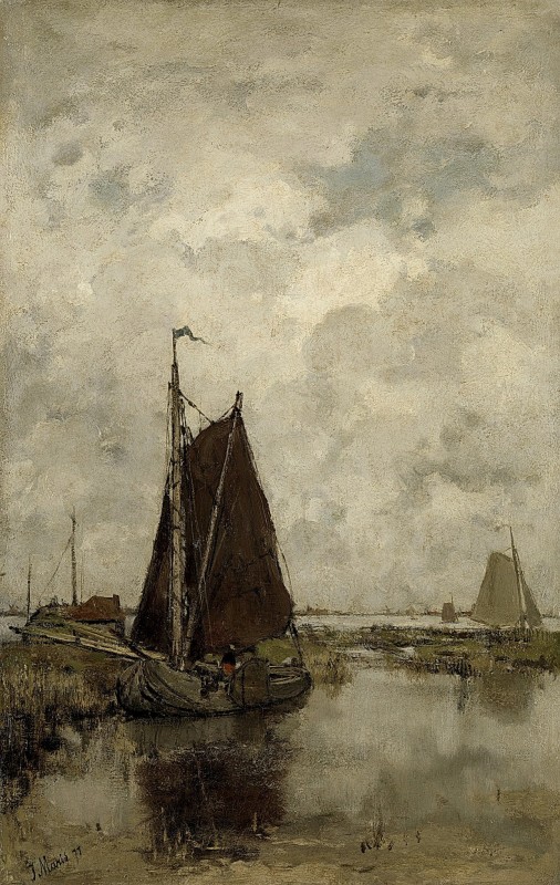 "Pictură. Peisaj maritim" by Jacob Maris