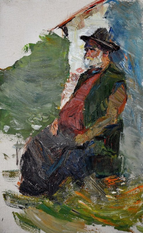 "Figură" by Maria Dombrov, 2015, oil on canvas