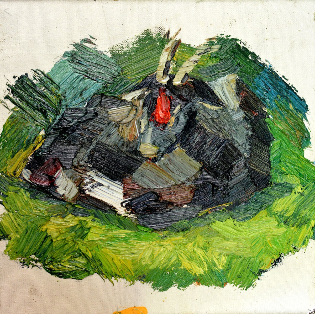 "Motiv" by Ион Цонcу, 2016, 300x300mm, масло / холст