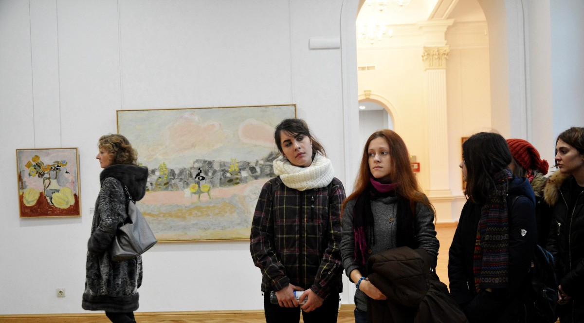 Visit at the National Museum. Exhibition of Mihai Grecu. November 2016