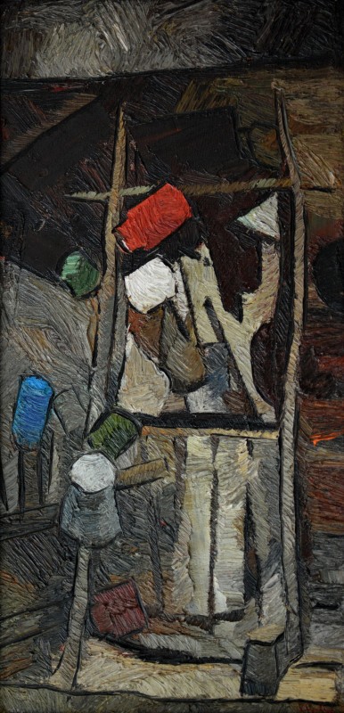 "Maramureș" by Alexandra Clapatiuc, 2011, 600x300mm, ulei pe pânză