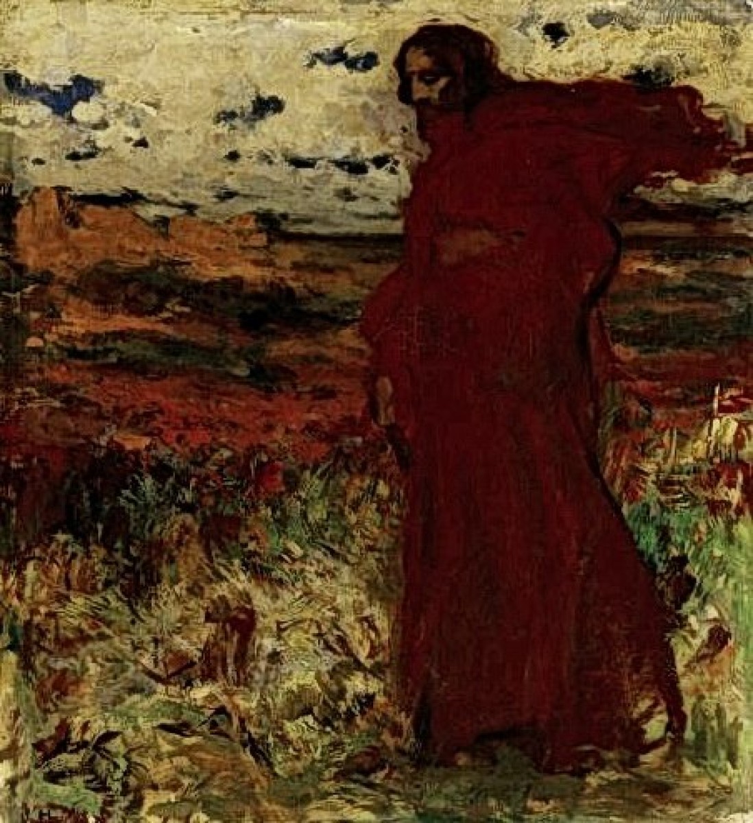 "Painting. Figure" by László Hegedűs
