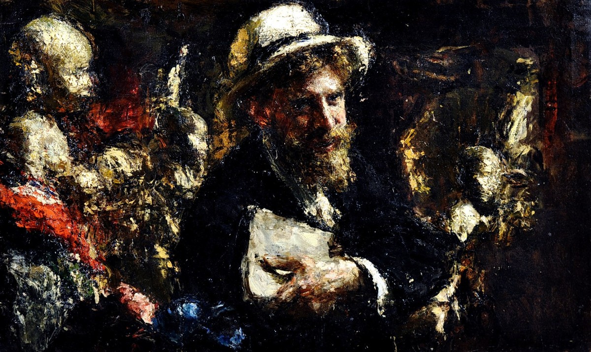 "Painting. People" by Antonio Mancini