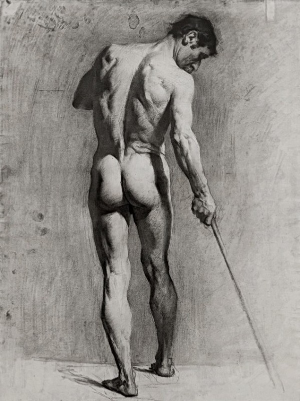 "Drawing. Nude" by Pierre Adolphe Valette