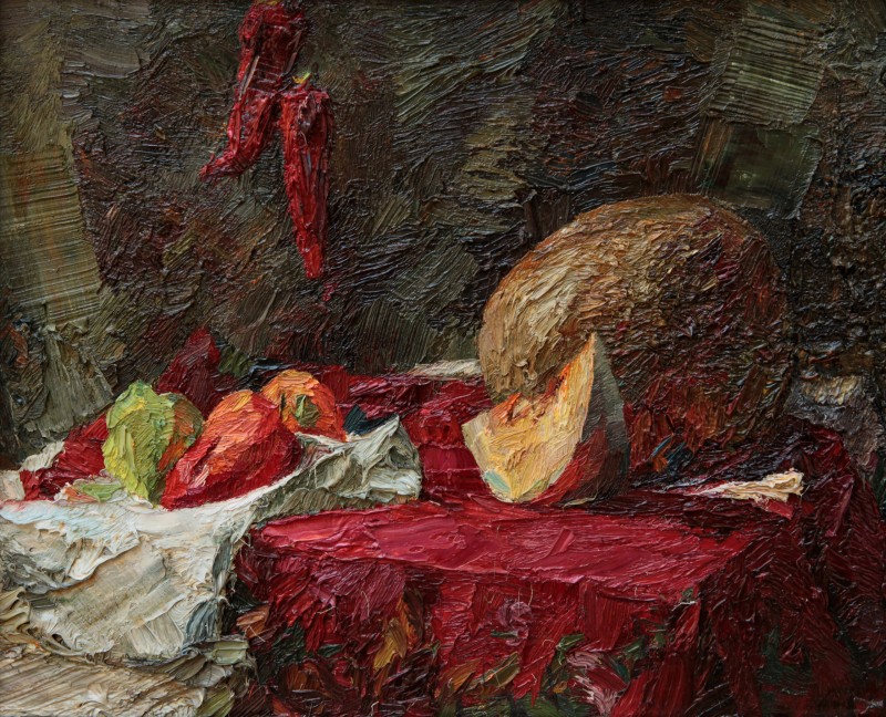 "Pictură. De lungă durată" by Pavel Grosu, 400x500mm, ulei pe pânză