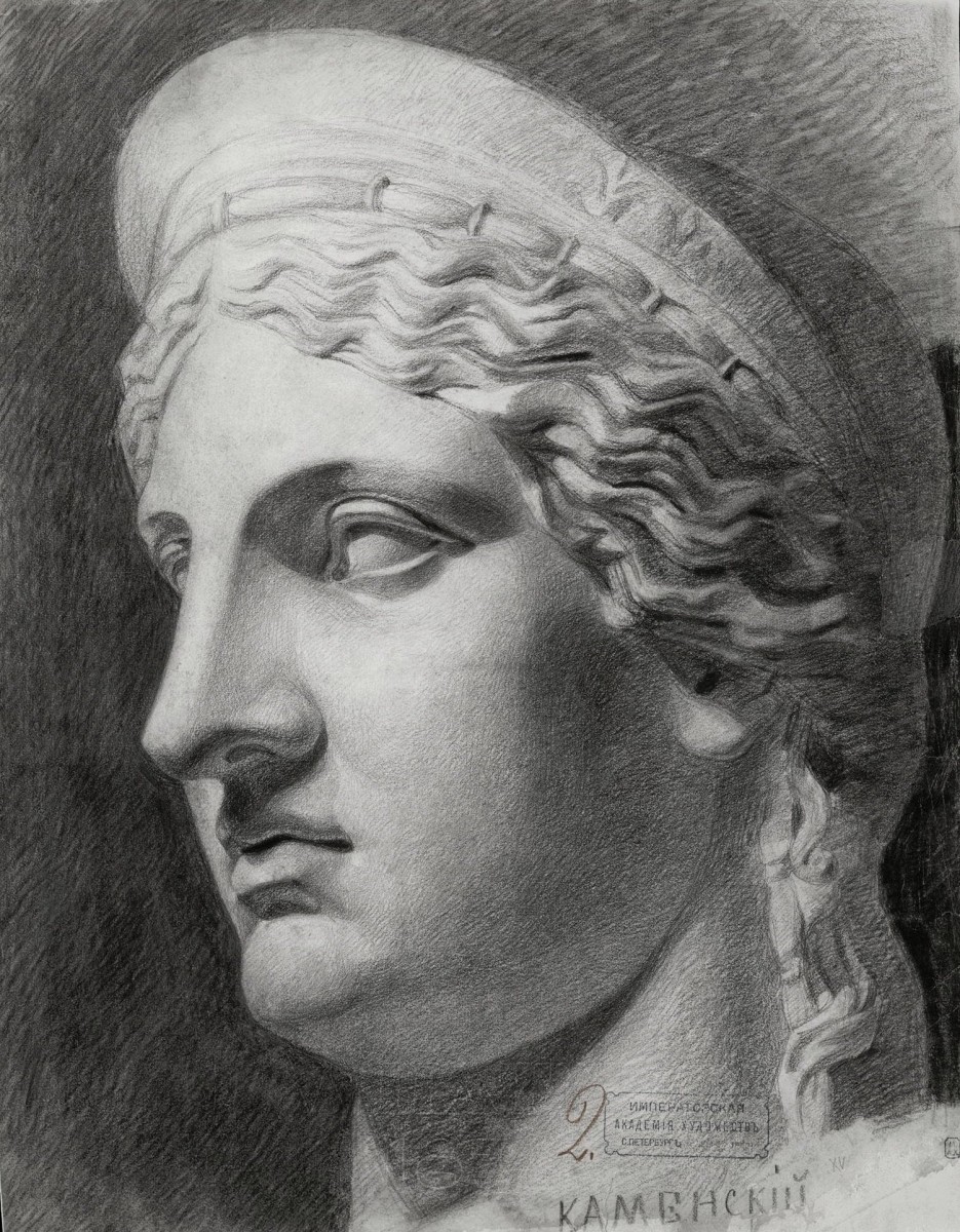 "Рисунок. Гипс, голова, руки и ноги" by Fedor Fedorovich Kamenskii