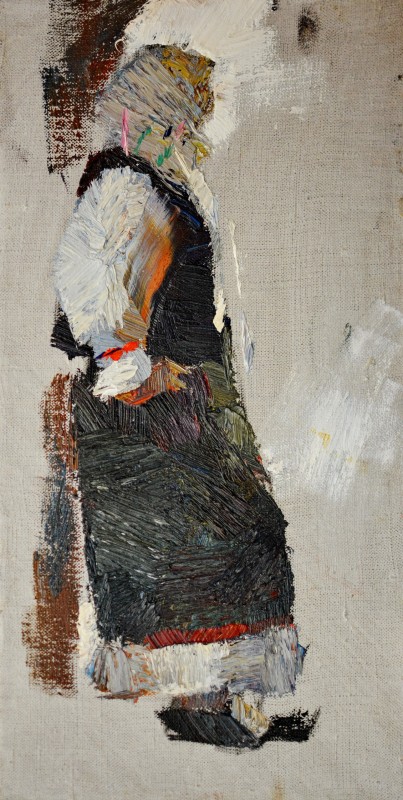 "Painting. Etude. Figure. Long term" by Ion Golubei, 400x200mm, oil on canvas