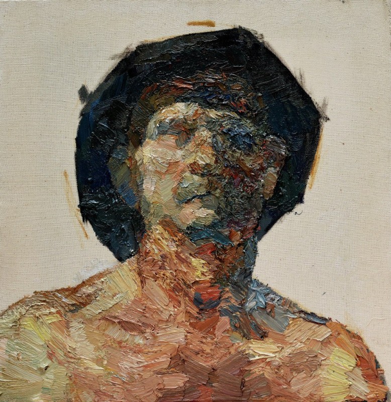 "Etude. Portrait" by Ion Golubei, 2014, oil on canvas