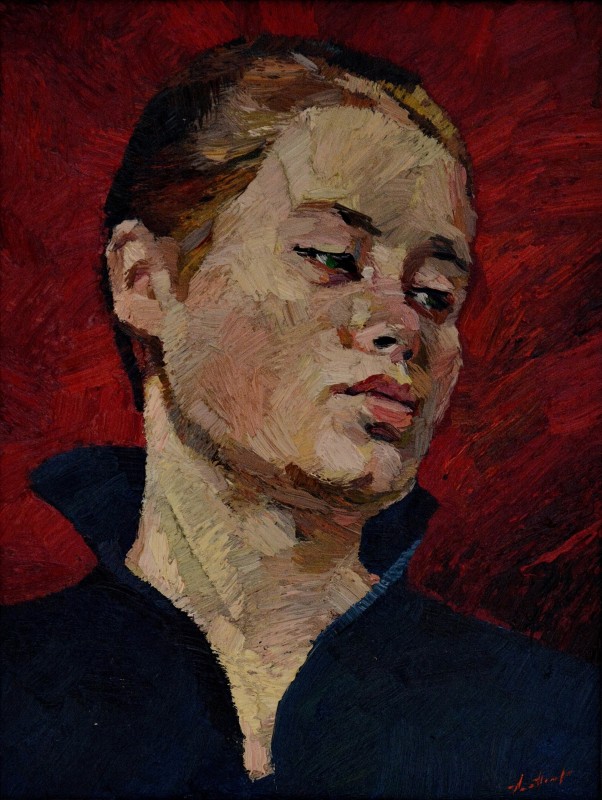 "Mica" by Anatol Ghimpu, 2000, 420x320mm, oil on canvas