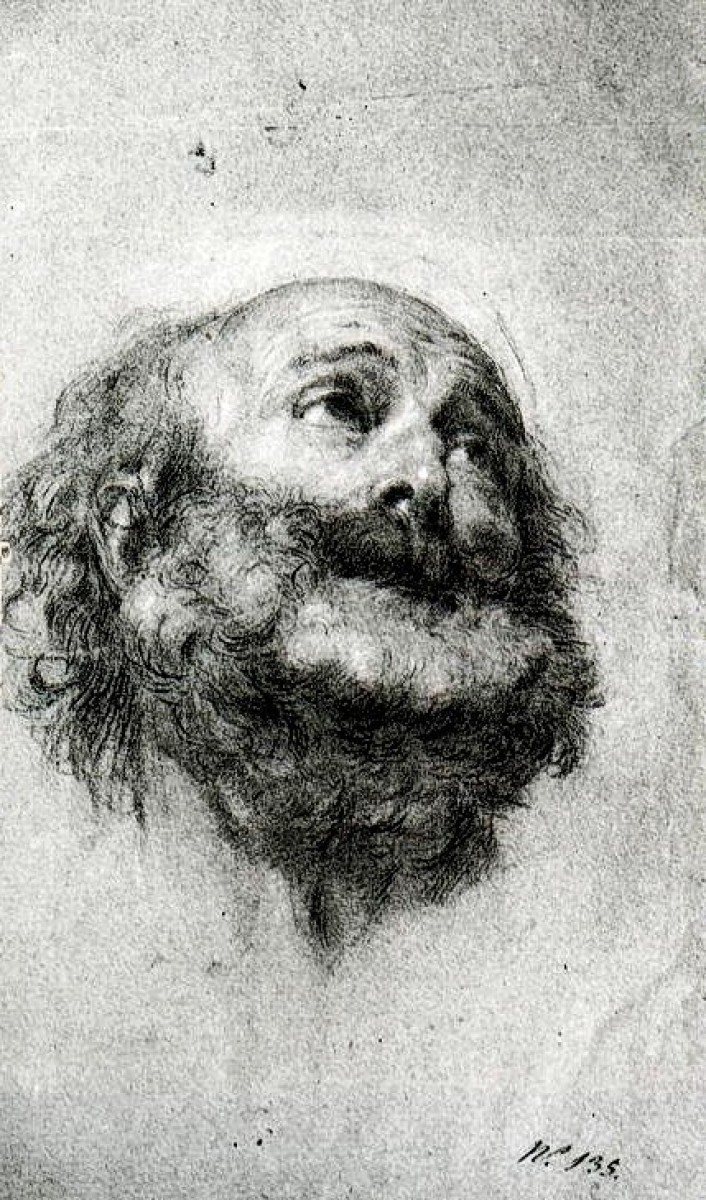 "Drawing. Portrait. Gypsum, head, hands, feet" by Francisco Bayeu y Subías