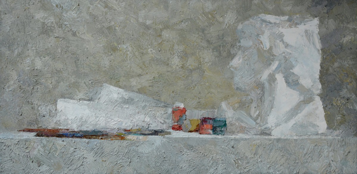 "Живопись. Продолжительный" by Иоана Моcану, 420x840mm, масло / холст