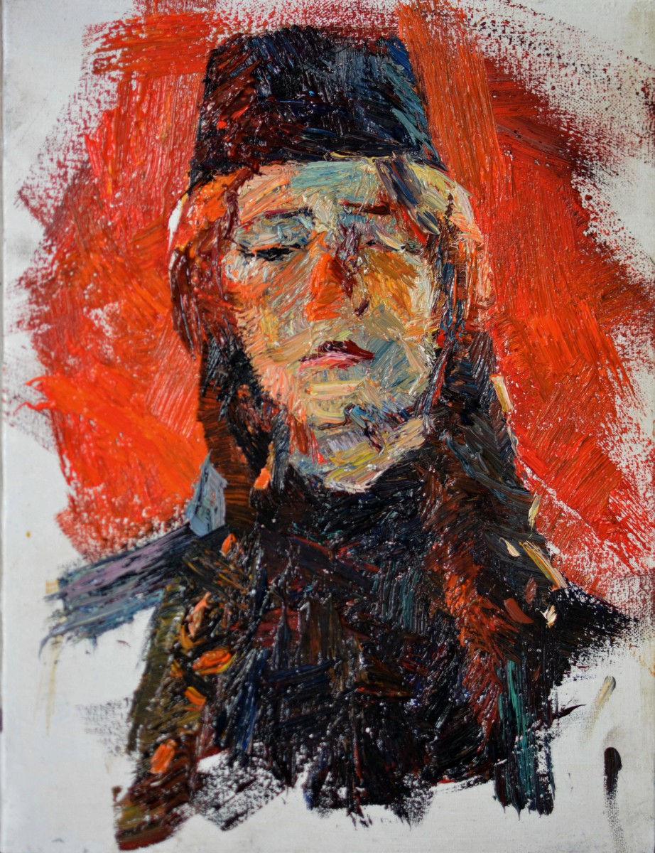 "Painting. Pleinair. Portrait. Long term" by Nina Apostol, 420x320mm, oil on canvas