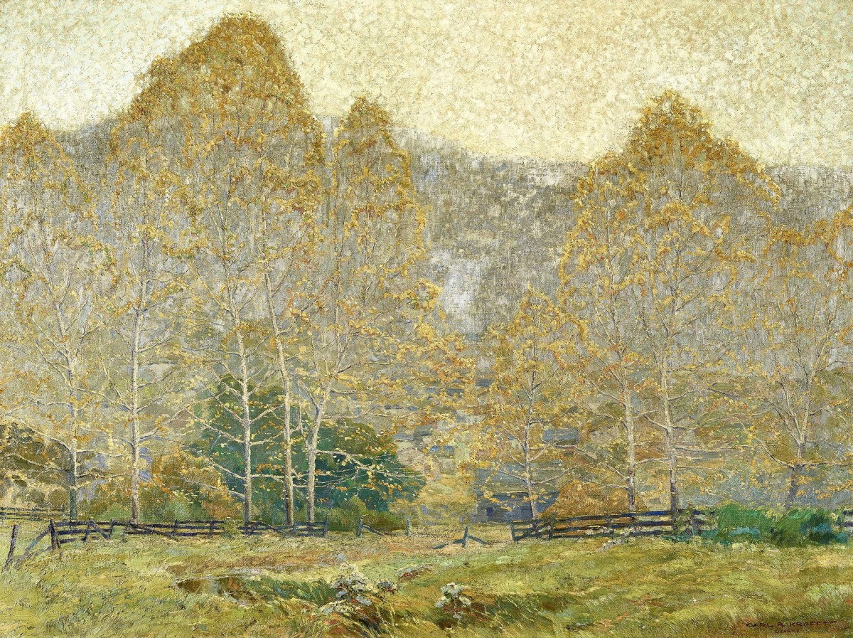 "Painting. Landscape" by Carl Rudolph Krafft