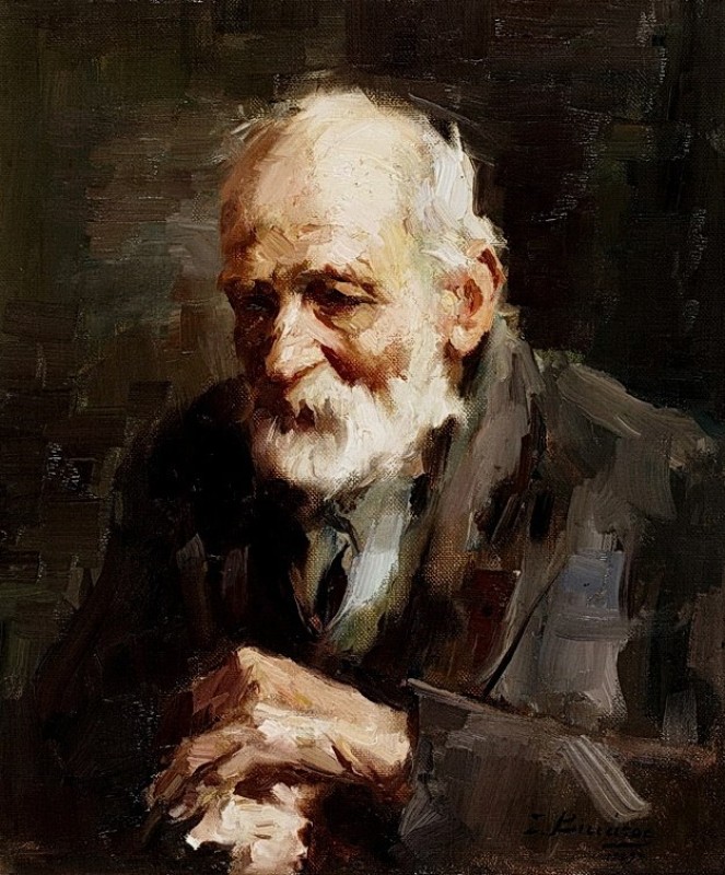 "Pictură. Portret" by Spyros Vikatos