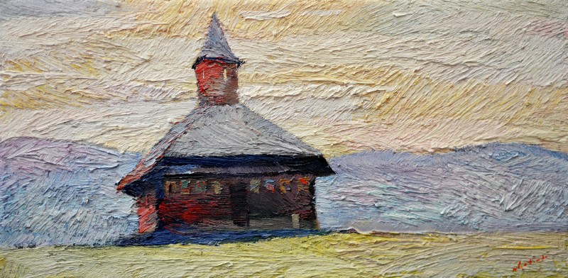 "Закат" by Анатол Гимпу, 2014, 300x600mm, масло / холст