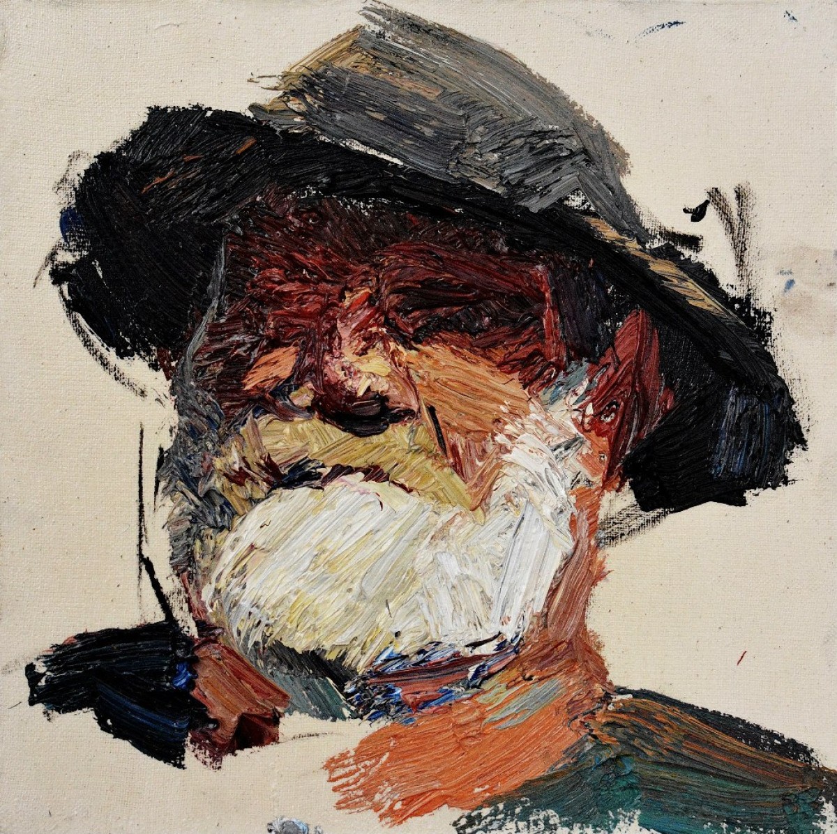"Studiu. Portret" by Vlada Cibuc, 2015, 300x300mm, oil on canvas