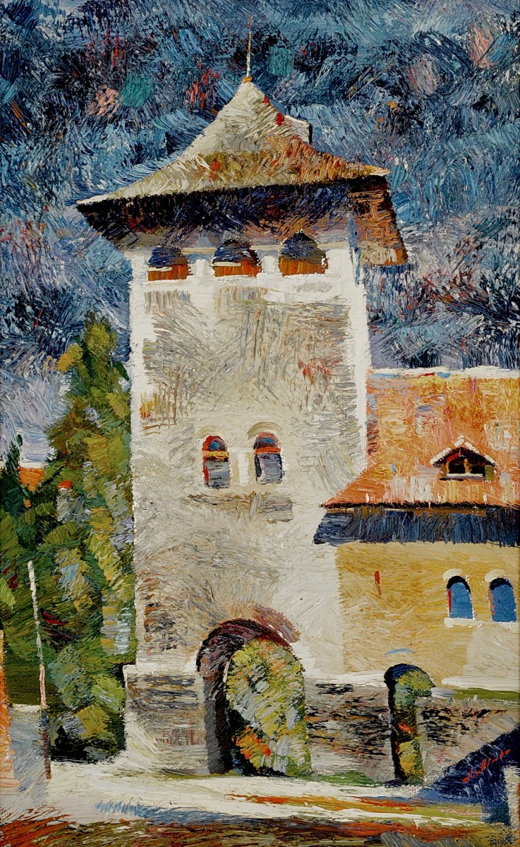 "Etude. Transilvania" by Анатол Гимпу, 2002, 680x420mm, масло / холст