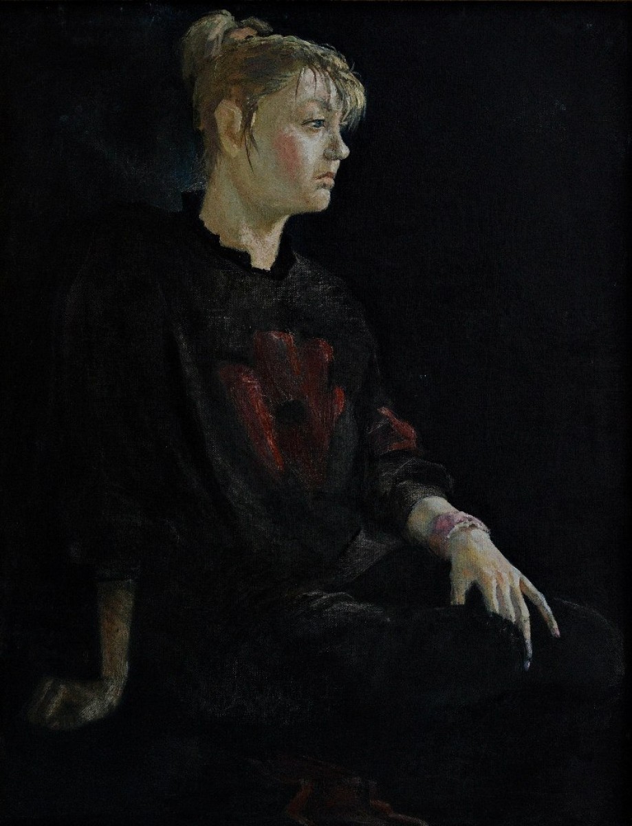 "Painting. Figure" by Artur Răducan, oil on canvas