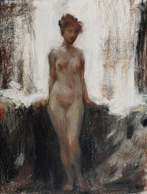 "Nude. Copy. Long term" by Ion Golubei, 400x300mm, pastel on paper