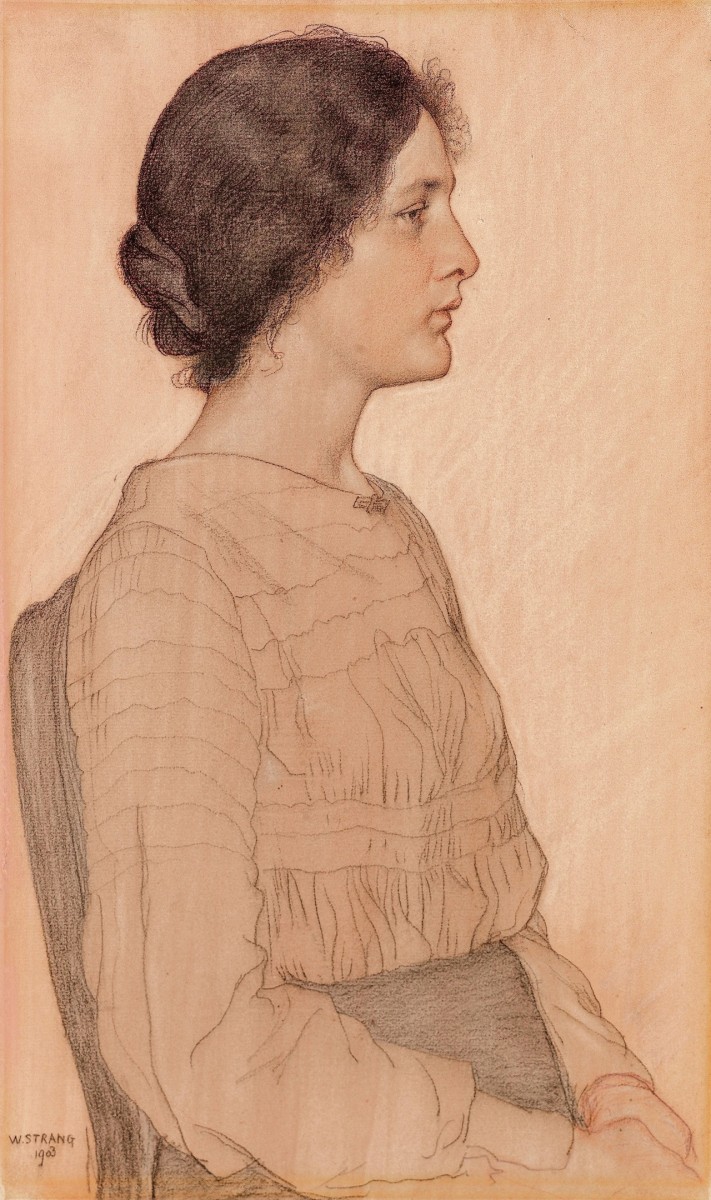 "Рисунок. Портрет" by Виллиам Странг