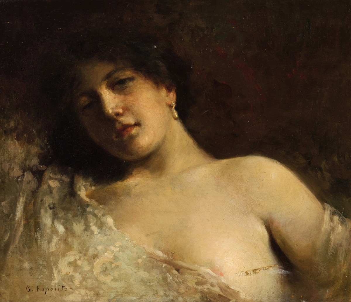 "Pictură. Portret" by Gaetano Esposito