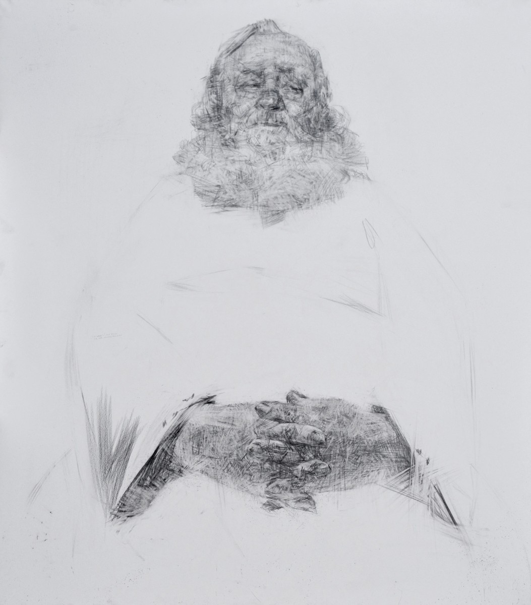 "Drawing. Portrait. Long term" by Diana Rumeghea, 800x700mm, pencil on paper