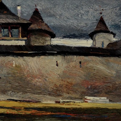 "Молдовица" by Анатол Гимпу, 2002, 420x680mm, масло / холст