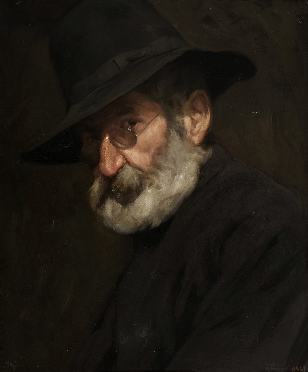 "Pictură. Portret" by Antonio Fabrés