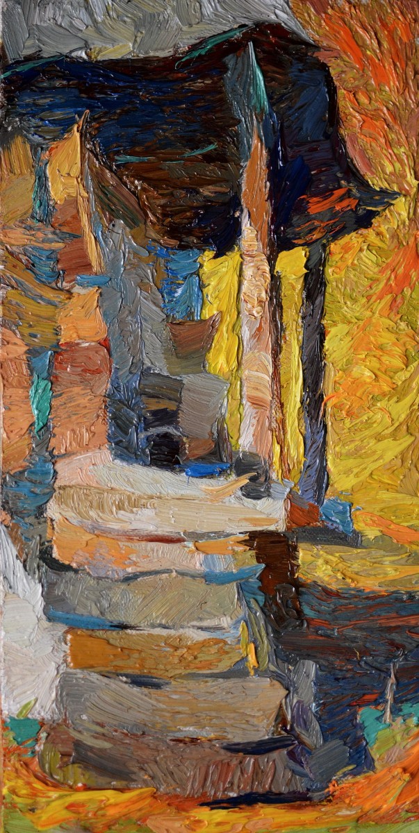 "Painting. Pleinair. Pleinair romania" by Sorina Păcătos, oil on canvas