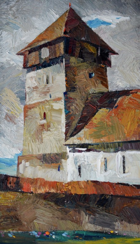 "Painting. Pleinair. Pleinair romania" by Vlada Cibuc, oil on canvas