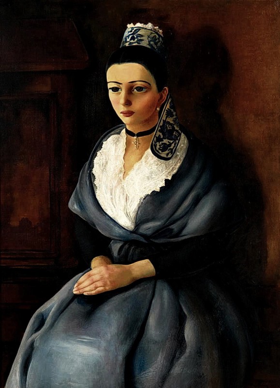 "Pictură. Figură / semifigură" by Moïse Kisling