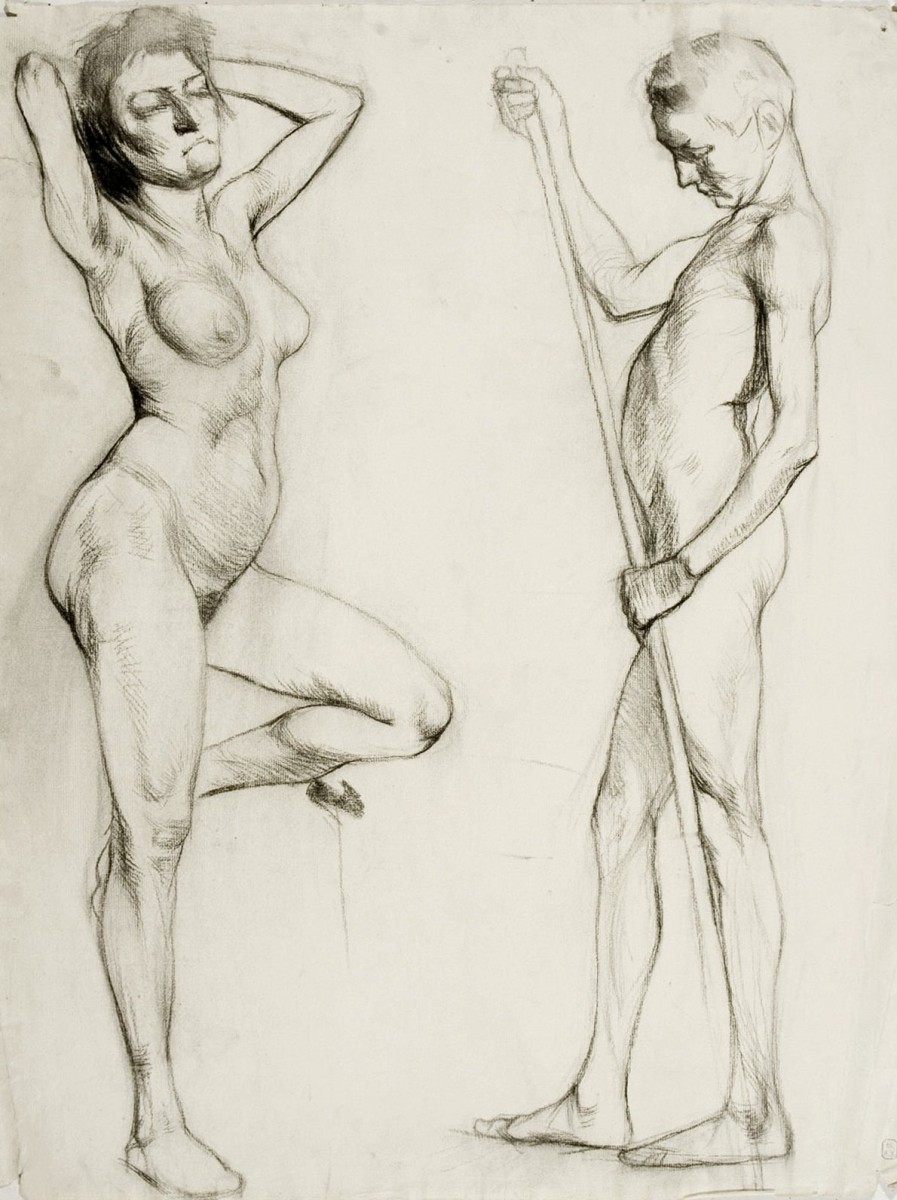 "Drawing. Nude" by Dmitry Nikolaevich Kardovsky
