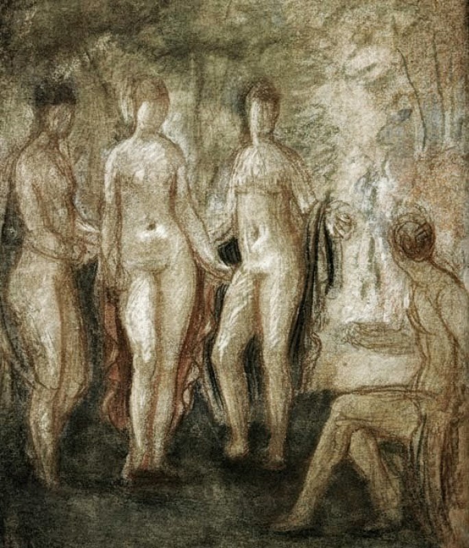 "Drawing. Nude" by V. V. Kudryashov