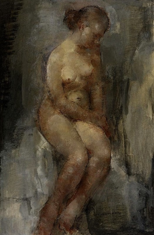 "Painting. Nude" by Grigory Gluckmann