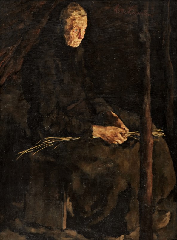 "Pictură. Figură / semifigură" by Lotte Laserstein