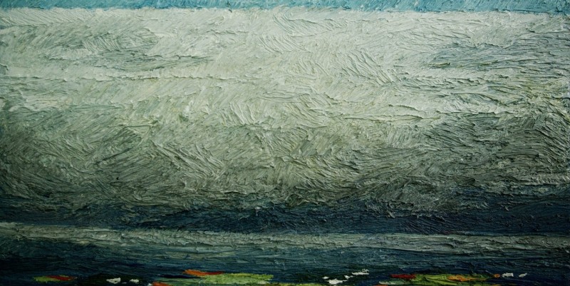 "Studiu" by Carolina Leagul, 2013, oil on canvas