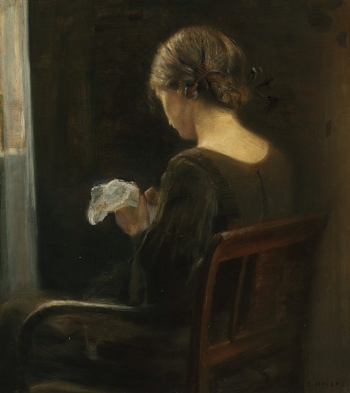 "Painting. Portrait" by Carl Vilhelm Holsøe