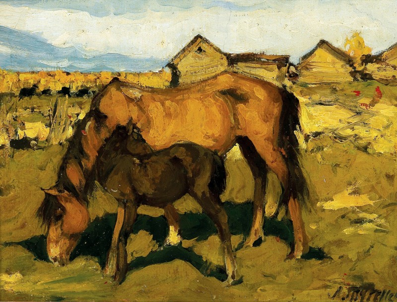 "Pictură. Rural" by Leonid Viktorovich Turzhansky