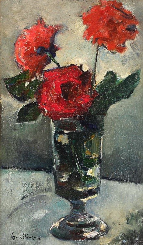 "Painting. Flowers" by Gheorghe Petrașcu