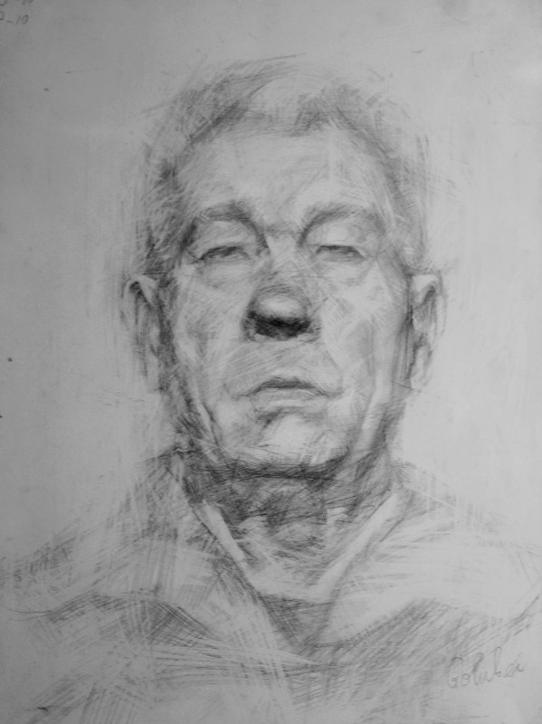 "Portrait" by Ion Golubei, 2013, 400x300mm, pencil on paper
