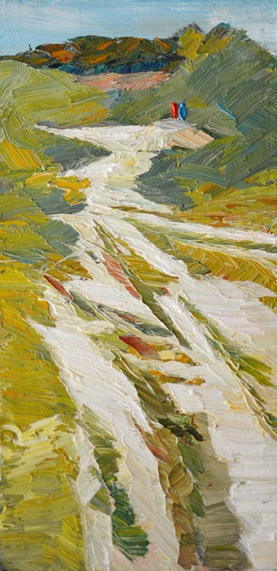 "Motiv" by Думитру Пуиу, 2017, 400x200mm, масло / холст
