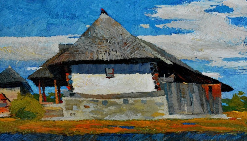 "Живопись. Пленэр. Пленэр в Румынии" by Анатол Гимпу, масло / холст